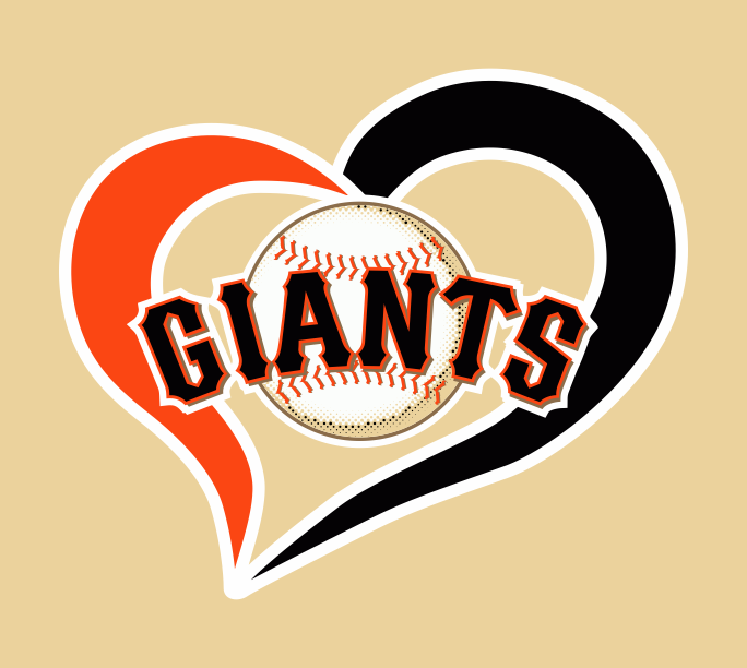 San Francisco Giants Heart Logo vinyl decal